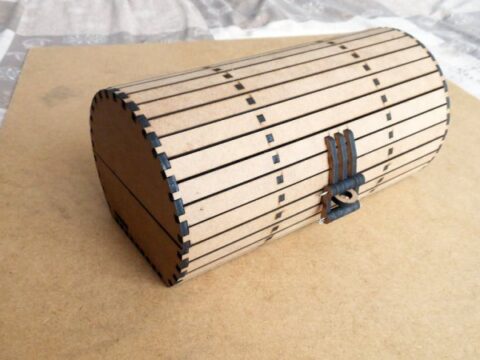 Laser Cut Barrel Box accurl laser