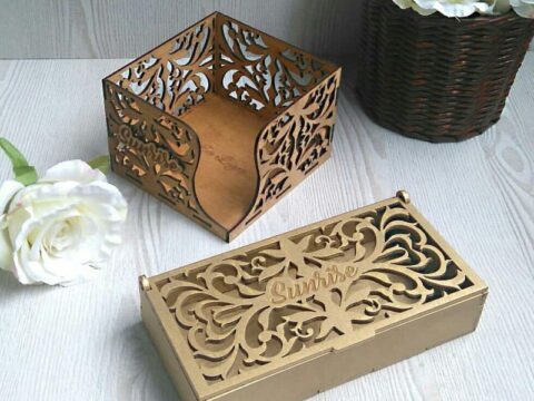 Laser Cut Box And Napkin Holder cnc fiber laser machine