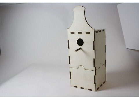 Laser Cut Dutch Birdhouse diode laser