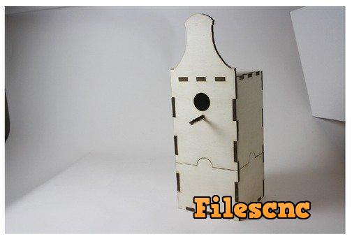 Laser Cut Dutch Birdhouse diode laser