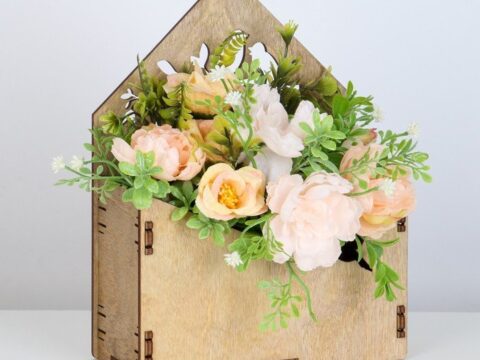 Laser Cut Flower Box Basket best laser cnc