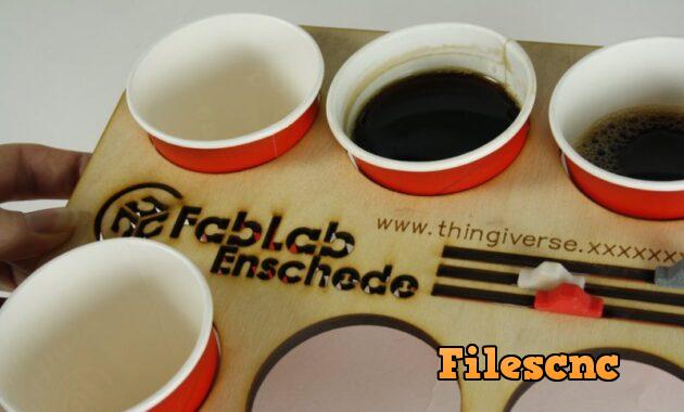 Laser Cut Coffee Tray For Office Use 3d milling