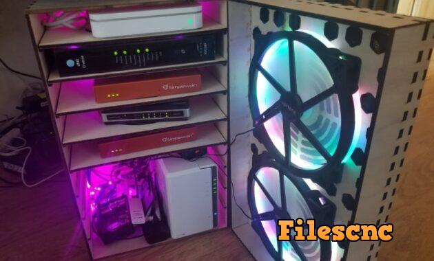 Laser Cut Vented Router Shelf co2 laser