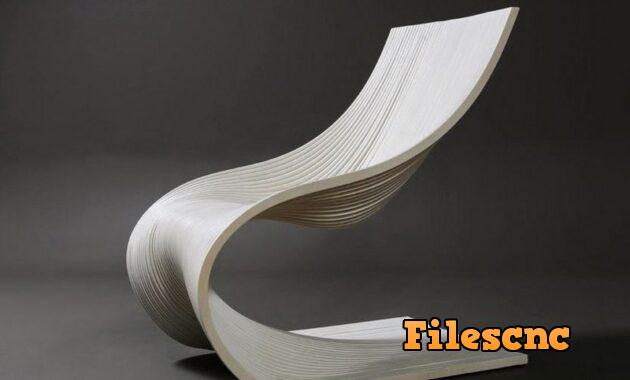 Laser Cut Wooden Layered Chair dye laser