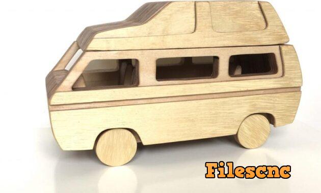 Laser Cut Campervan Layered Design