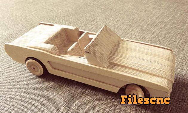 Laser Cut Convertible Car Layered Design