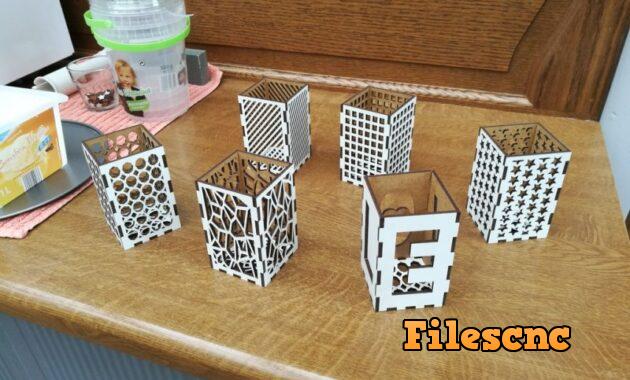 Laser Cut Cool Candle Holders SVG File