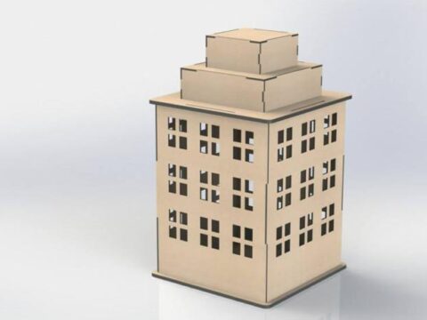 Laser Cut Decorative Building For Party Decoration Laser Cut Decorative Building For Party Decoration
