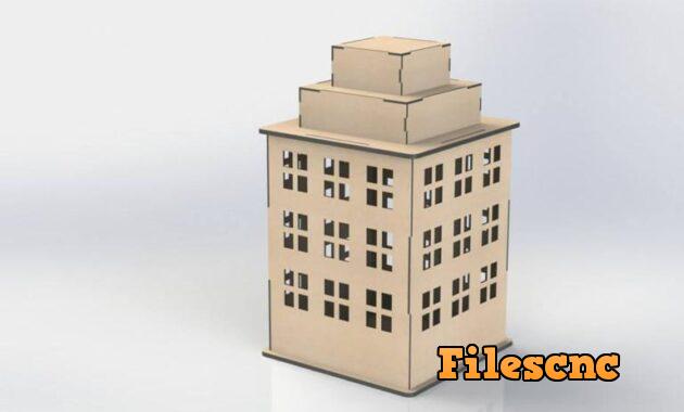 Laser Cut Decorative Building For Party Decoration