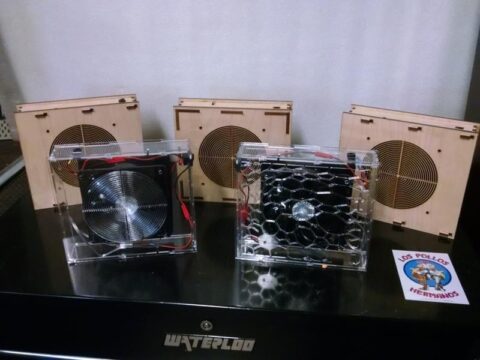 Laser Cut Fume Extractor Fan Battery OR Wall Powered Laser Cut Fume Extractor Fan Battery OR Wall Powered