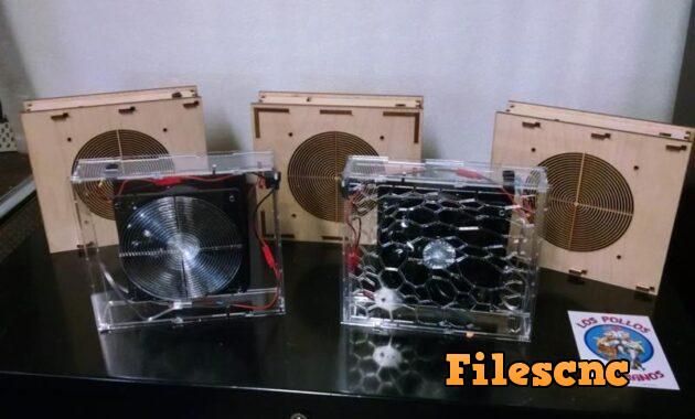 Laser Cut Fume Extractor Fan Battery OR Wall Powered