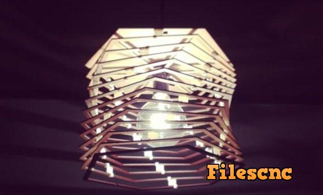 Laser Cut Helix Lamp Shade