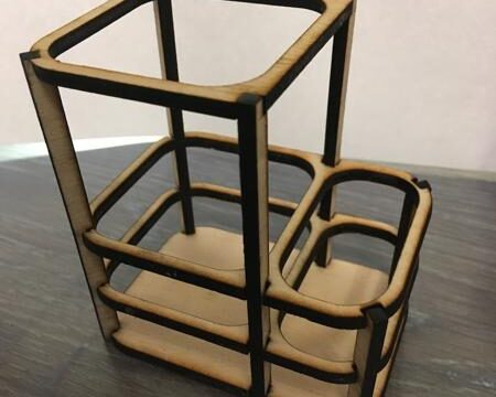 Laser Cut Pencil Stand holder Laser Cut Pencil Stand holder