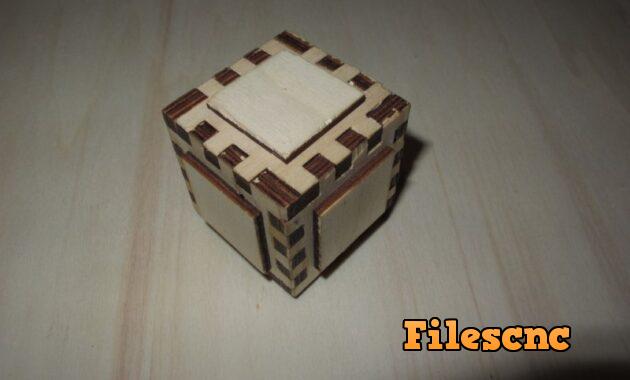 Laser Cut Puzzle Box SVG File