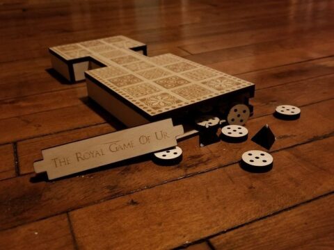 Laser Cut The Royal Game Of Ur (Tall) SVG File Laser Cut The Royal Game Of Ur (Tall) SVG File