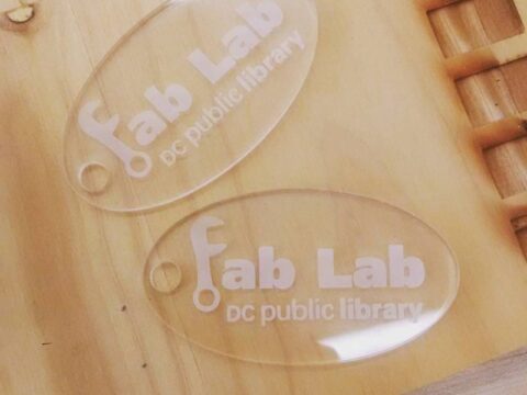 Laser Cut Fablab Keychain SVG File Laser Cut Fablab Keychain SVG File