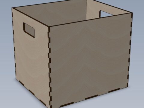 Laser Cut Office Storage Bins DXF File Laser Cut Office Storage Bins DXF File