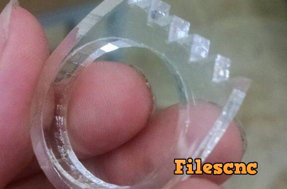 Laser Cut Saw Ring SVG File