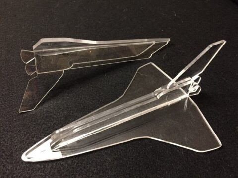 Laser Cut Space Shuttle Acrylic SVG File Laser Cut Space Shuttle Acrylic SVG File