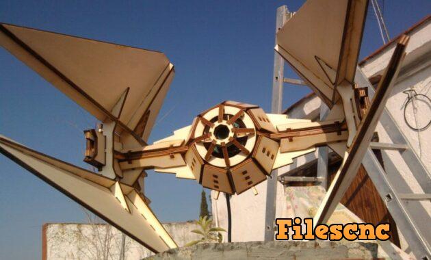 Laser Cut Tie Interceptor SVG File