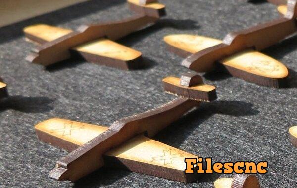 Laser Cut Toy Aircraft SVG File