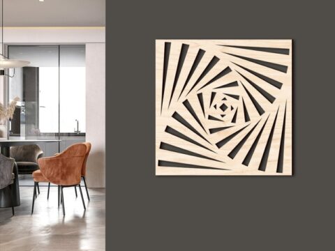 Laser Cut Geometric Wooden Wall Decor Laser Cut Geometric Wooden Wall Decor
