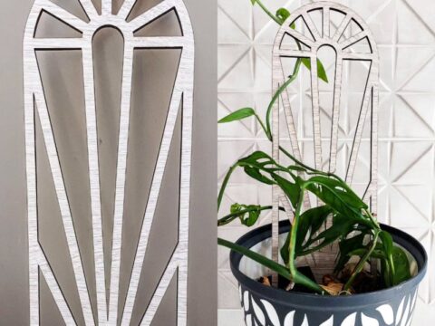 Laser Cut Plant Trellis Potted Plants Climbing Holder For Garden Stems Vines Laser Cut Plant Trellis Potted Plants Climbing Holder For Garden Stems Vines
