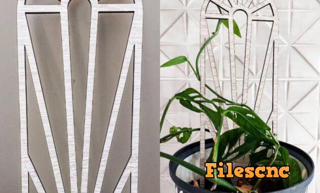 Laser Cut Plant Trellis Potted Plants Climbing Holder For Garden Stems Vines