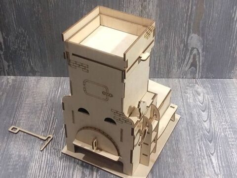 Laser Cut Tea Bag Dispenser Tea House Free Vector